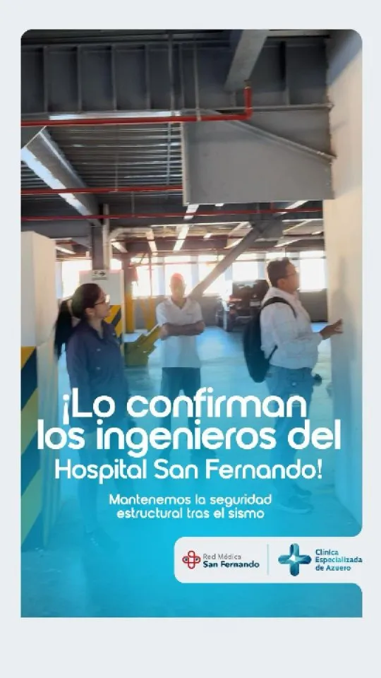 ¡CONFIRMADO! LA ESPECIALIZADA SIN DAÑOS ESTRUCTURALES TRAS EL SISMO. El Ing. Rodolfo Vargas, gerente de Ingeniería y Pro